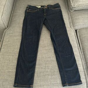 Pilcro and the Letterpress Jean. High waisted, straight leg